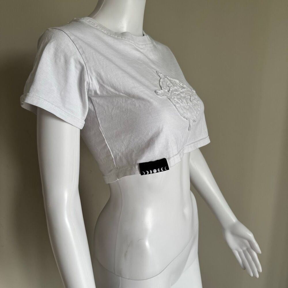 ENHYPEN World Tour Fate Crop T-Shirt Streetwear White Size XS/S Japan - Picture 4 of 7